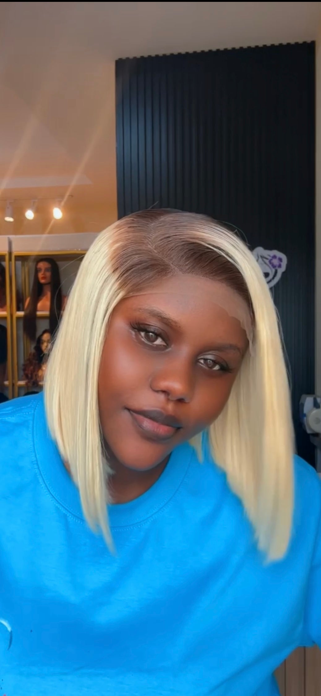 ASYMMETRIC  BLONDE BOB