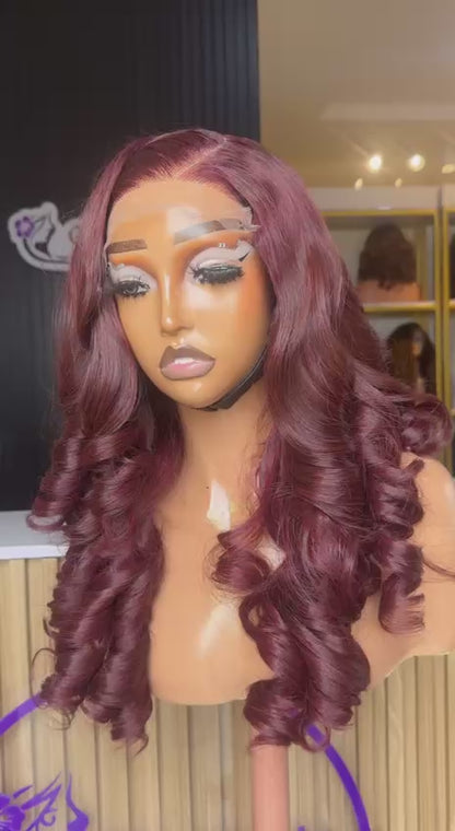 ARIELLE LUXE BOUNCE (DARK BURGUNDY)